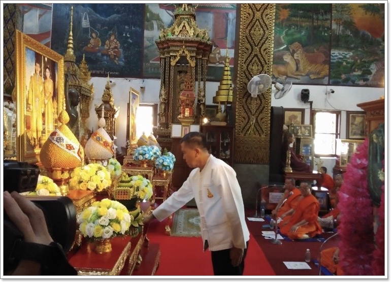 ﻿สำนักงานบังคับคดีจังหวัดลำพูน เข้าร่วมพิธีเจริญพระพุทธมนต์ถวายพระพรชัยมงคล